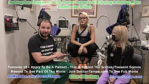 Become doctor Tampa as Channy Crossfire faces humiliating gyno exam at Tampa University