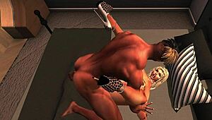 blonde milf in interracial anal sex from random acts series