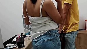 The Boss Pulled Out My Dick to Suck It, Then I Fucked Her Hard