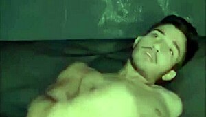 A gay man indulges in solo handjob leading to cumshot