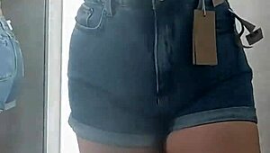 In the Dressing Room Hiding a Naughty Jewelry Plug