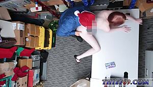 Beautiful Teen Babe Caught in Threesome During Simple Battery Theft Incident. Watch Her Seduce!