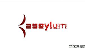 Wicked nympho endures hardcore anal therapy in ass hole asylum