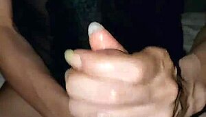 A Skinny Sexy Couple Engages In Intense Handjob Action, Stroking And Pleasuring Each Other.