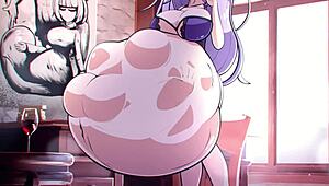 camilla animation vore scene with oral and big boobs