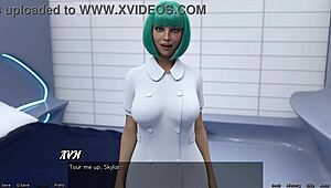 hot black women fuck in 3d space game outfit!