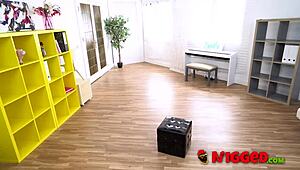 Small Muñequita Enfadada Craves Hardcore Interracial Action with Experienced Stud