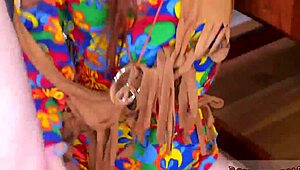 Rough anal with a big white cock tearing into my hippie asshole for the first time.