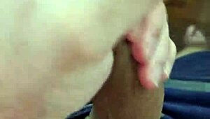 Young cute twink slowly cums in homemade solo