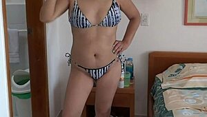 on the beach, super hot, i start touching myself in my bikini for this compilation