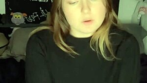 dildo sucking and wet pussy play with big clit fingering to orgasm