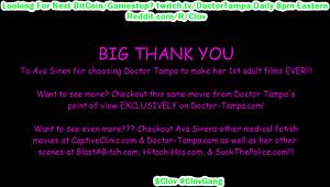 Clov - Ava Siren’s 1st Gyno Exam with Doctor Tampa Probing Deep