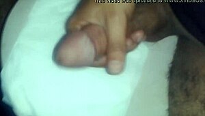 Check out this shaved cock in the bathroom