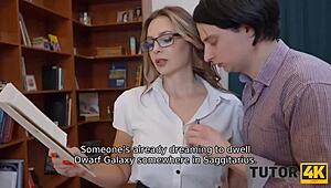 Tutor4K Delivers a Hardcore Fucking Lesson with Russian Mature Teacher in Stockings.