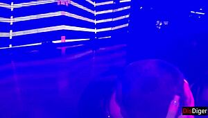 young girl agrees to meet in nightclub toilet for an encounter