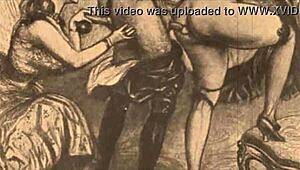 vintage erotic illustration catches the eye with classic charm