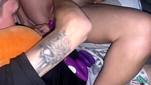 Day 1 anal training with deep dildo 😲