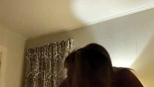 Danielle Roy And Cody Roy Fuckin Watch As Danielle Roy Rides The Shit Out Of His Dick In Fishnet Lingerie