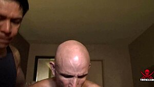 five guys banging a manwhore in wild group action