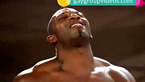 I joined the interracial gay sex orgy with strippers