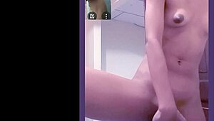 The skinny model bathes in the shower, masturbating until she squirts