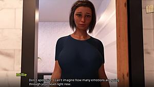 Milf makes a massive decision in this emotional 3D anime sex game.