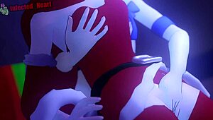 whiterose christmas 3d anime lesbian femdom squirting 😘