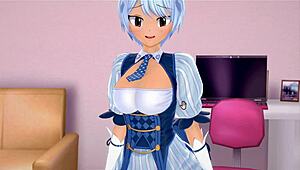 Yukino Agria from Fairy Tail engages in intense hentai sex scenes