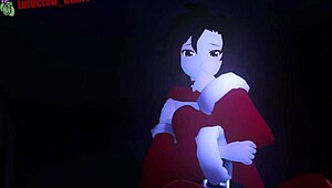 whiterose christmas 3d anime lesbian femdom squirting 😘