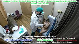 Clov - Ava Siren’s 1st Gyno Exam with Doctor Tampa Probing Deep
