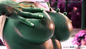 beautiful babes suck cocks and get facialized