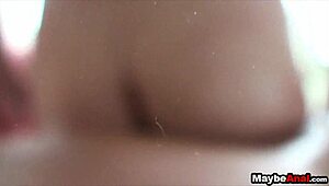 Woman Enjoys Smoking Session with Deep Kiss on Large Item, Asking for Feedback