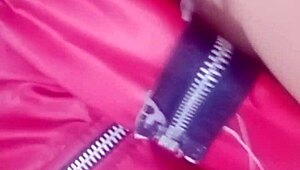 Vietnamese teen masturbates with cucumber