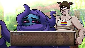 hot babe in underwear parody game