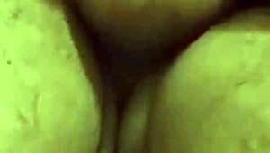 Close-up of wet pussy orgasm with big cock piercing