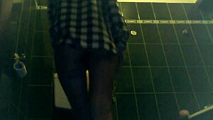 Blonde Slut's Horny Body Covered in Wet Cream After Toilet Fucking