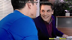 Imagine a gay pornstar seducing a straight guy for his first rimjob and bareback assfucking session.