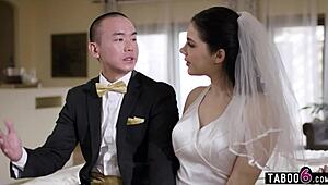 Italian Bride Valentina Nappi Buttplugged Hard on Wedding Day!