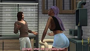 Stripper Feels Intense Pleasure Sucking Multiple Creampies in Sims 4 Animation