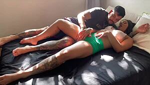 i'm fuckin this tatooed latina's big ass so hard, creampie her deeep.