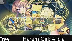Harem girl Alicia explores her anime world