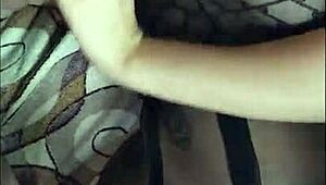 Blonde Neighbor Fucked in Pussy and Ass, Cum on Her Back