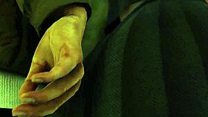 Koharu gets wild with blowjob on train