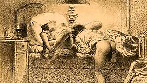 check out this vintage erotic illustration from classic anime art 😍