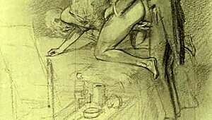 vintage hentai illustration turns erotic