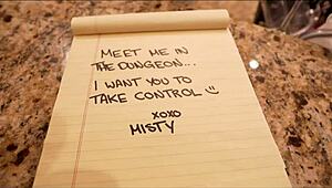 Playing with stepmom Misty Meaner in her dungeon for wild doggystyle