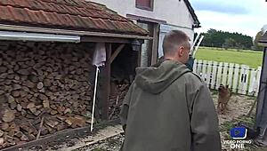 Mya Lorenn gets her ass pounded hard in a wild French trio.