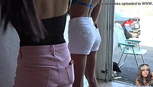 Damn, check out those Filipina shorts and big booty cheeks!