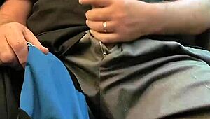 mycock4u2see says, jerking and cumming on the train