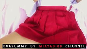 Intense fucking of thai student whore in doggystyle creampie with shaved cock.